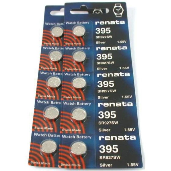 #395 Renata Watch Batteries 10Pcs