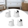 Fenteer 4Pcs Bed Risers Bed Furniture Risers Pads Multifunctional with
