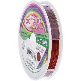Econoflex Beading Wire, Cinnamon Red.019 Inch, 30 Feet | BDC-439.05