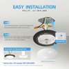 ECOELER 6" Flush Mount Disk Light, Dimmable LED Surface Mount