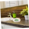 VICASKY Cute Ceramic Soap Dish with Self Draining Design Whimsical