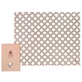 SuperBee Beeswax Food Wrap - Super Large 40cm x 50cm, Meadow