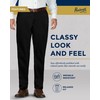 Pembrook Mens Elastic Waist Pants for Seniors with Zipper and