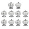 10 Pcs White Ceramic Pumpkin Knobs Cabinet and Furniture Round