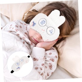 Housoutil Plush Weighted Eye Mask for Sleeping Cute Travel Blindfold Heat and Cold Compress Features for Go Use