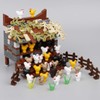 Chicken Farm Building Blocks Construction Kit, MOC Farm Chicken Coop