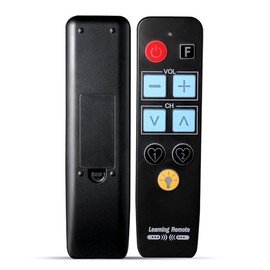 Universal IR Remote Control with Large Button for Elderly People Seniors TV Remote Control Works for IR Remote Control TV and Cable Devices