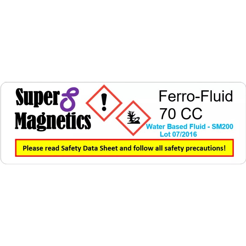 SuperMagnetics Strong Magnetic Ferrofluid 70CC Bottle, Great Fun for Science
