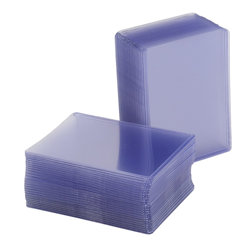 100pcs Regular Top Loaders Transparent Card Sleeves Collectible Card Top