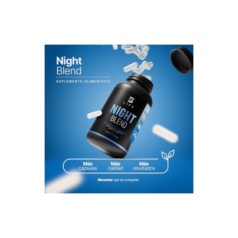 B Life Night Blend Mezcla con Adatógenos y L-Teanina 200