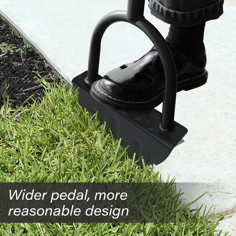 Byhagern Manual Edger, Half Moon Edger, Saw-Tooth Garden Edger Hand