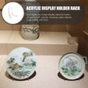 Ipetboom Acrylic Easel Plate Display Stands: Decorative Plate Holder Clear