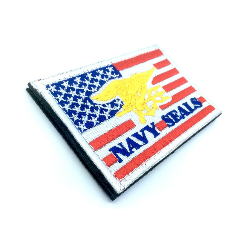 US Navy Seal Special Ops Eagle Embroidered Patch Airsoft Paintball
