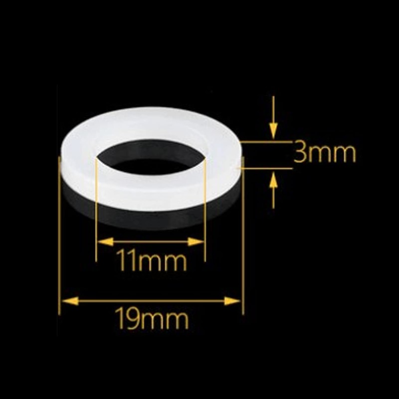 Silicone Flat Gasket White Sealing Washers for Bellows Hoses 12pcs