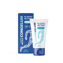 Congelum | Gel Corporal | Fórmula Refrescante con Mentol, Canela, Aceite de Romero, Jengibre y Extracto de Cayena | Gel de Rápida Absorción Piernas, Brazos, Espalda y Hombros | 50 ML | 1 Pack