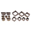 14 Pcs Leather Cutting Mold 2 Shape Exquisite High Carbon
