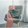 Smooffly Octopus Cushion Cover Cotton Linen Pillowcase Square Throw Pillow