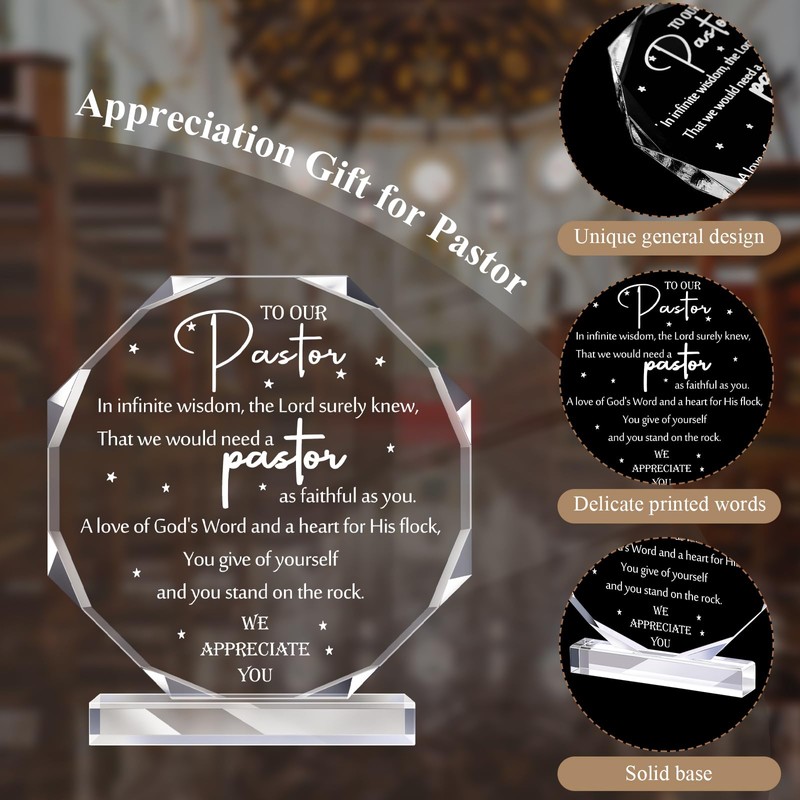 6 Pcs Pastor Appreciation Day Gifts for Men Thank You