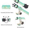 Giecooh 2 Pack Breakaway Cat Collar with Bells,Adjustable Moon and