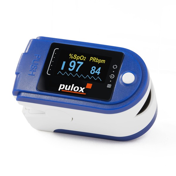 Pulox PO-250 Pulse Oximeter with OLED Colour Display, Software and Accessories