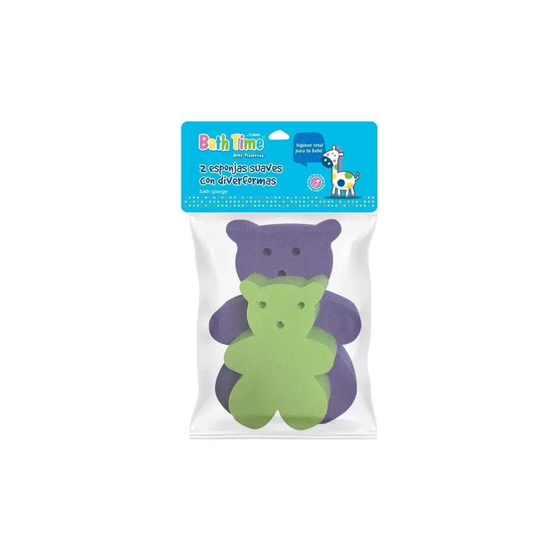 Esponjas Con Tela Extra Suave Para Bebe Bath Time 2