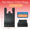 Reli. T-shirt Bags (300 Count) (Black) (11.5" x 6.5" x