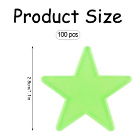 Bojueshaw 100PCS Glow in The Dark Star Stickers – Easy-to-Use Wall Decor for Kids' Rooms, Creating a Dreamy Atmosphere, Perfect for Bedrooms, Playrooms, and More(Multicolour)