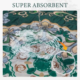 Homimp Washable Pee Pads for Dogs, 2 Pack Reusable Puppy Pads Waterproof, Absorbent and Leakproof Dog Pee Pads, Non Slip Puppy Training Pads, Pet Mat for Floor, Crate, Couch, Whelping,Green, 18"x24"