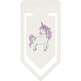91mm 'Pink Haired Unicorn' Large Plastic Paper Clip (CC00045856)