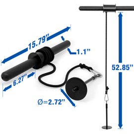 Yes4All Wrist and Forearm Blaster – Wrist Roller & Forearm Roller for Training, Workout – Wrist / Arm Blaster – Fit Standard 1-inch Weight Plates