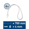 SPRENGER Zeising Segeleinbinder mit Haken - 300 mm, 4er Pack