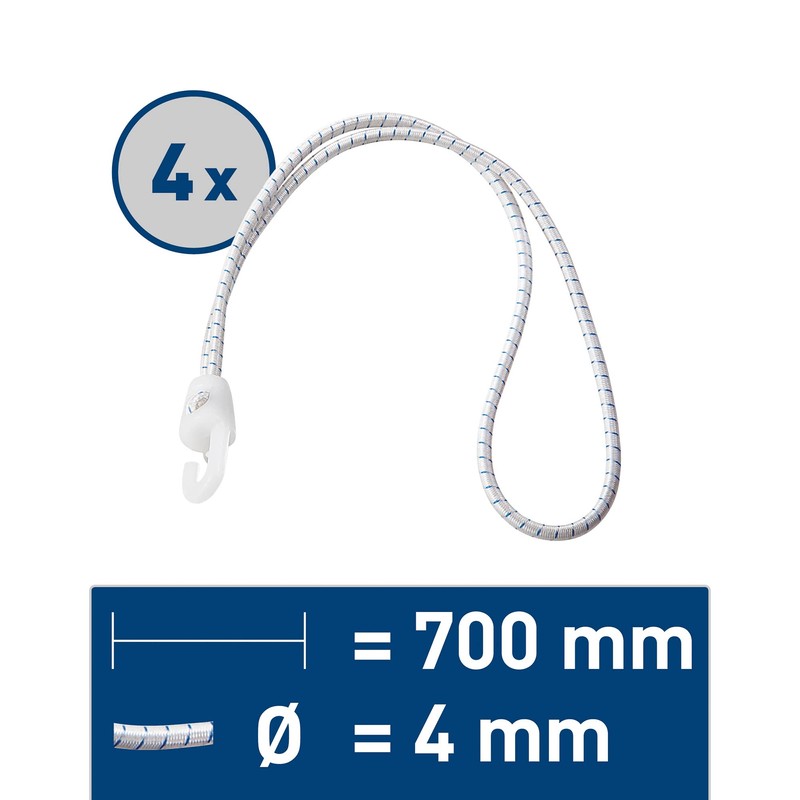 SPRENGER Zeising Segeleinbinder mit Haken - 300 mm, 4er Pack