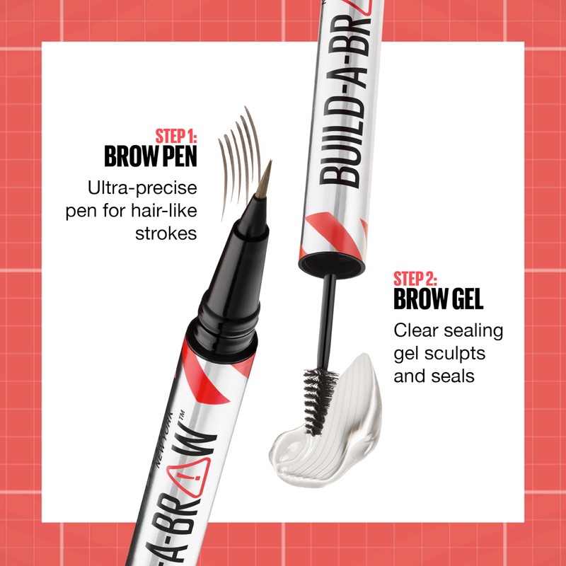 L'Oréal Maybelline New York Build-A-Brow 2-in-1 with Precision Pencil and