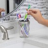 Jarware Black Toothbrush and Toothpaste Holder Lids for Wide Mouth