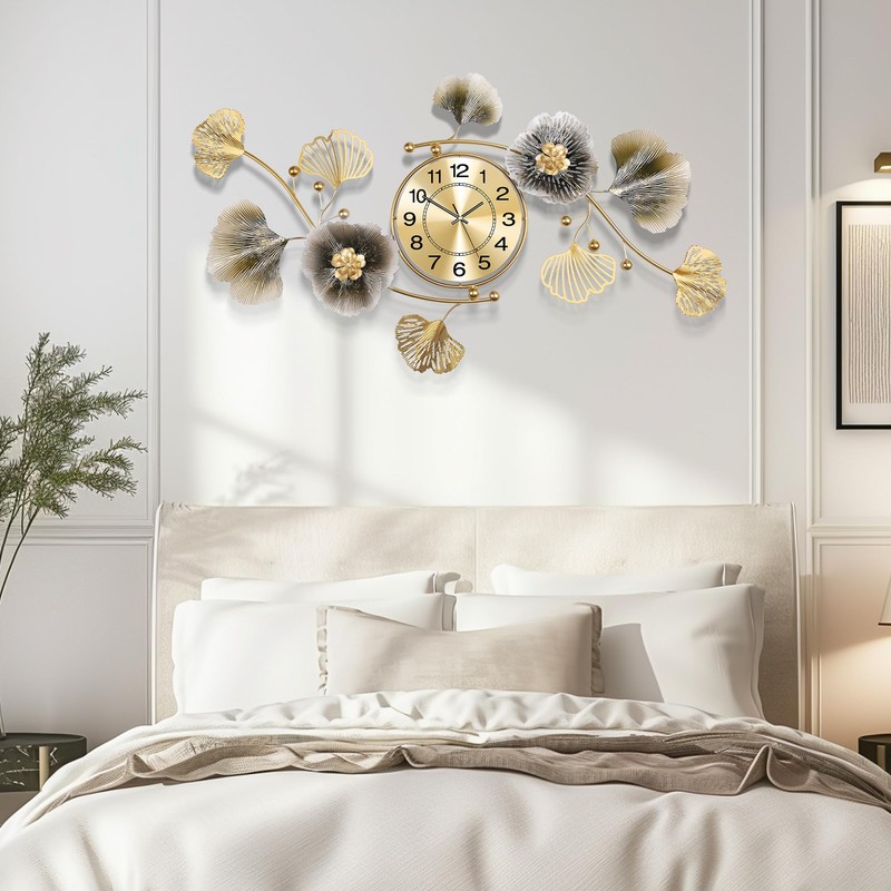 Axioglo Wall Clocks for Living Room Decor,Large Wall Clock,3D Creative