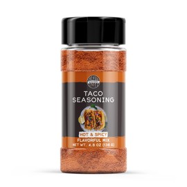 Birch & Meadow Hot & Spicy Taco Seasoning, 4.8 oz, Spicy Seasoning Blend, Hot & Flavorful