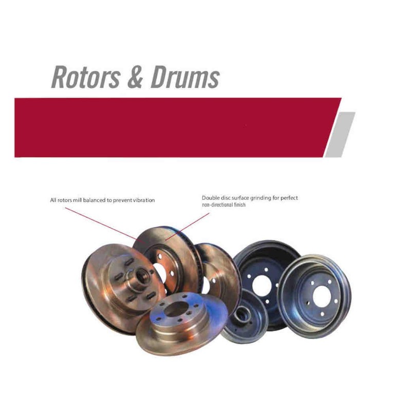 55099E Front Premium Black E-Coat Rotor Pair of 2