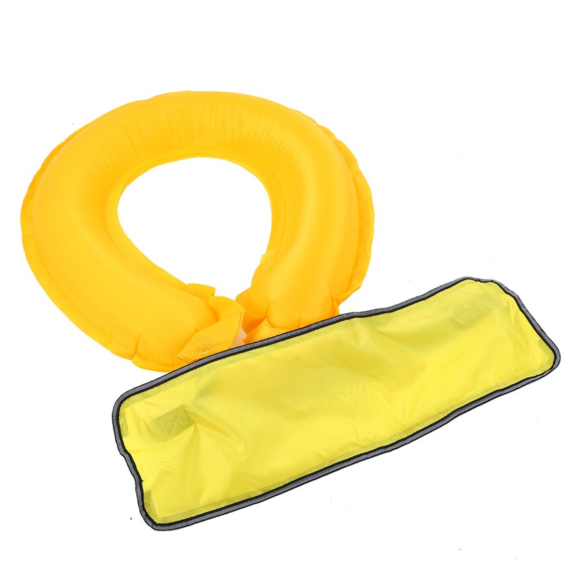 Adjustable Inflatable Life Jacket Belt With Reflective Tapes and Whistle(Yellow)