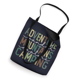 Outdoor Adventure Camping Explore Mountains Wander Tote Bag