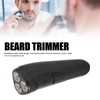 Electric Beard Trimmer 3 Floating Heads Rechargeable Precise Cutting Cordless