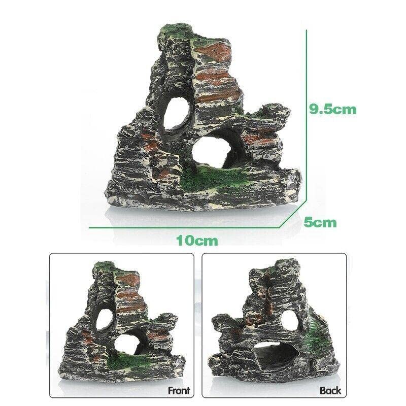 AIMALL Aquarium Rockery Landscaping Cave Mountain View Decoration Ornament Fish