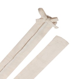 Aspen Creative 15010-11A, 4' Cornsilk Faux Silk Fabric Cord & Chain Cover, Easy to Install for Lighting Fixture, Cable Management, Lamp Wire Cover