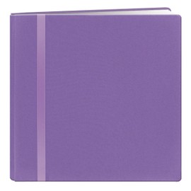 Pioneer Photo Albums Snapload 12x12 Fabric Ribbon Scrapbook, Purple