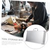 SUPVOX Aluminum Alloy Tool Box Portable Hard Shell Briefcase with