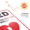 AED Sign, Automated External Defibrillator Sign, 10x7 Inches, 4 Mil