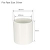 sourcing map 50mm Straight PVC Pipe Fitting Coupling Adapter Connector