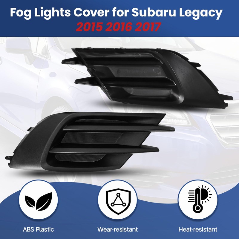 CZCJGD Fog Light Bezel Covers Compatible with Subaru Legacy 2015