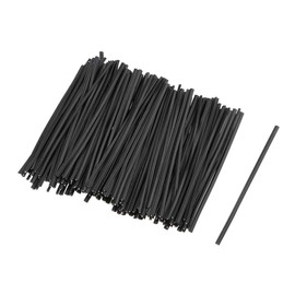 uxcell 3 Inches Plastic Twist Ties Reusable Cable Cord Wire Ties Black 500pcs
