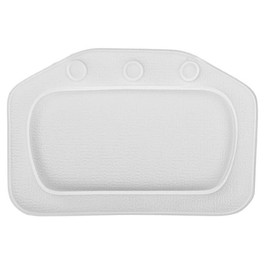 Showerdrape Comfy Padded Cushioned White Bath Pillow