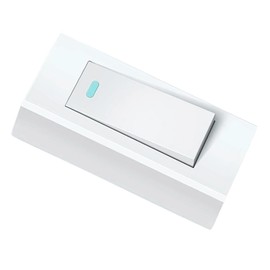 Operitacx Einzelschalter Mini Nur Drücken Hauptsächlich Lampenschalter Freude Knopf Trimmen Netzschalter Lichtschalter Wippe Haushaltslampe Paddel Lichtschalter Weiß